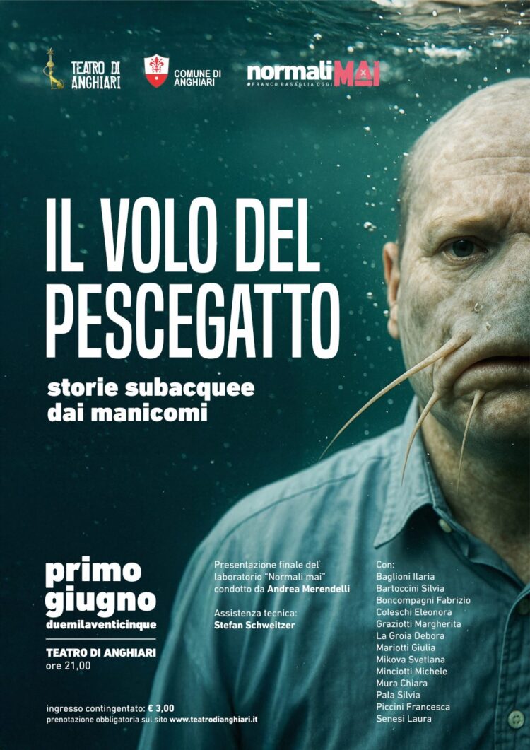 Il volo del pescegatto locandina - Teatro di Anghiari 1° giugno 2025